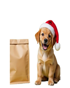 Ring-Shaped Dry Dog Food Meat & Whole Grains