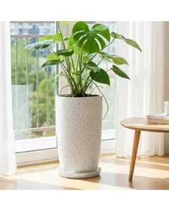 Kraft Seeds Qutub 18 inch Pot for Plant, Polymer Lightweight