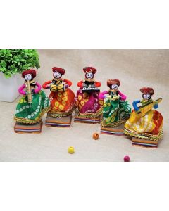 JH Gallery Recycled Material Rajasthani Home Decor Items Musician Bawla Puppet