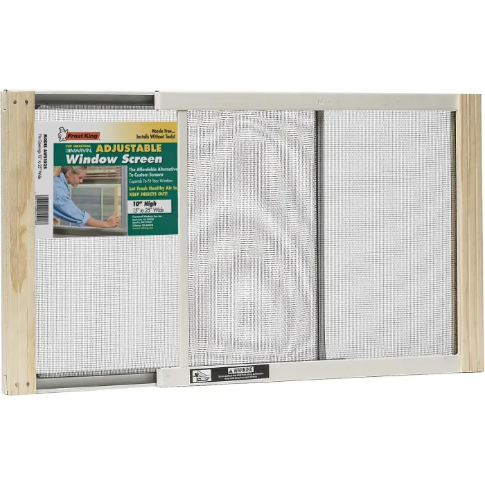 Frost King AWS1025 WB Marvin Adjustable Window Screen, 10" high, fits 15 - 25" wide