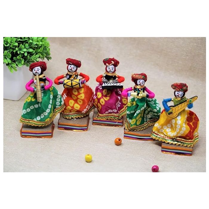 JH Gallery Recycled Material Rajasthani Home Decor Items Musician Bawla Puppet
